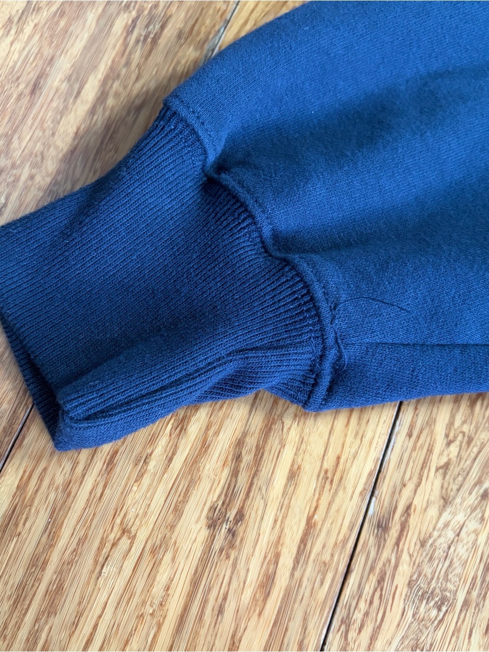 Hollister Navy 'PARIS' Off the Shoulder Sweatshirt - Picture 5 of 5